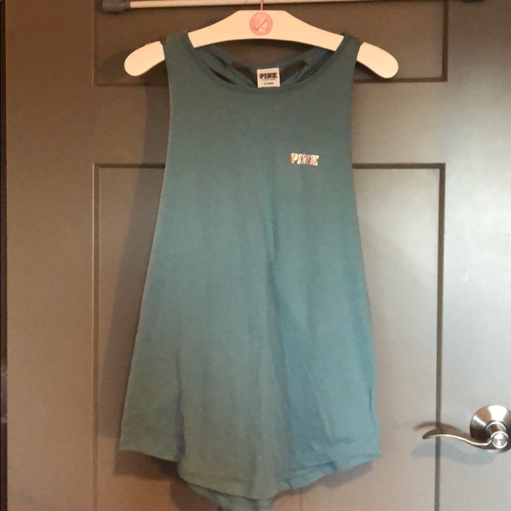 PINK braided back tank